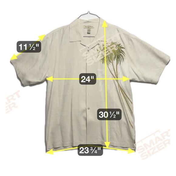 Tommy Bahama Silk Shirt Embroidered Palm Trees Mens XL Short Sleeve Camp Beach - Picture 2 of 11